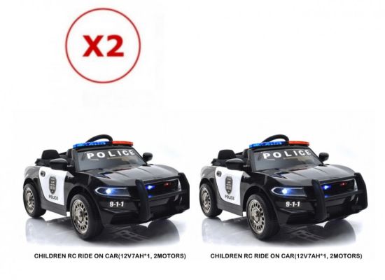 صورة سيارتين شرطة رياضيه ، ماطورين